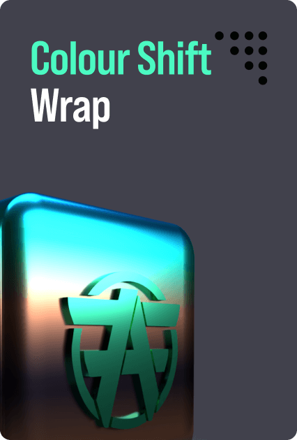 colour shift wrap card